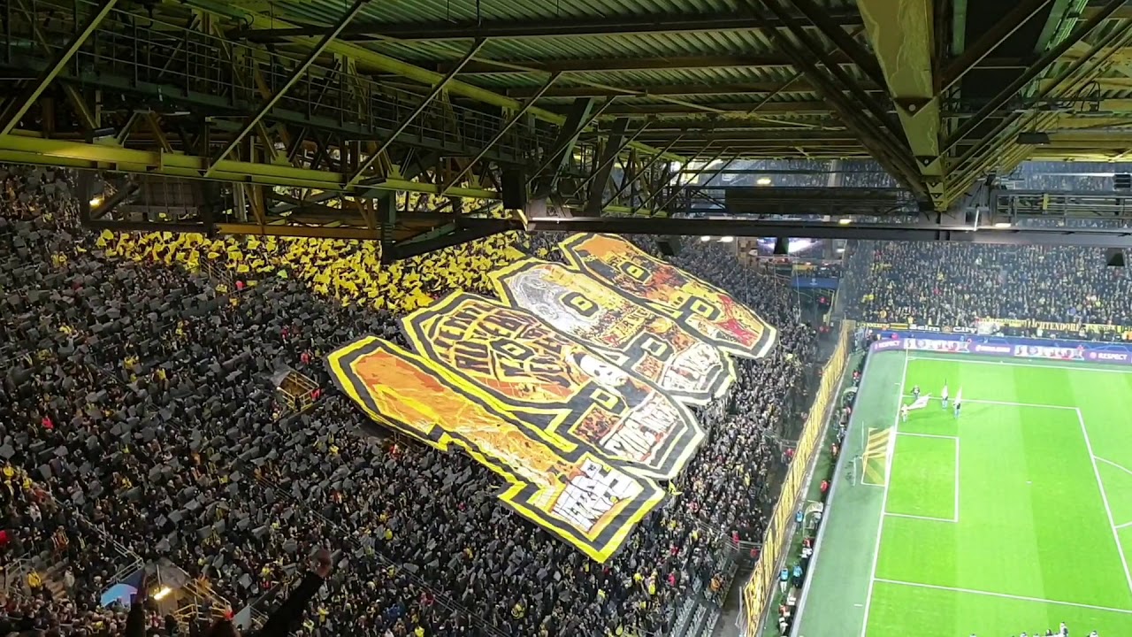 Dortmund Fans Shaking Signal Iduna Park After Big Thriller Vs Inter - YouTube